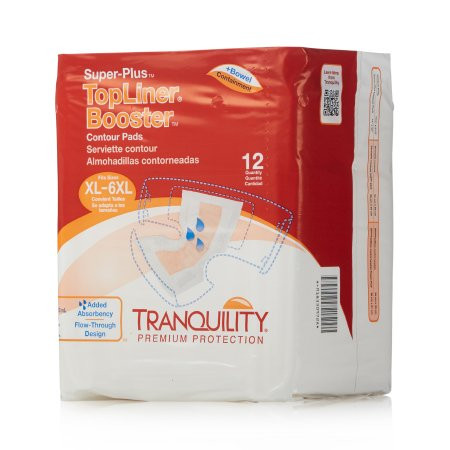 PADS INSERT GARMENT BOOSTER SUPER ABS DISP LF 14IN X 32IN WHITE TRANQUILITY MADE USA (12/PK 8PK/CS) [149-3097]