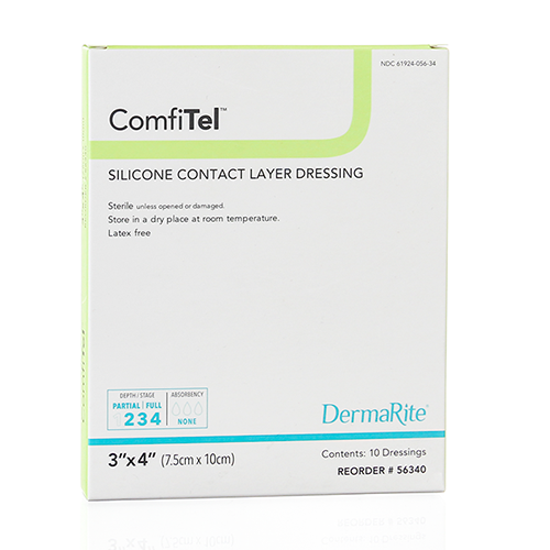 DRESSINGS CONTACT SILICONE LF ST 2IN X 3IN (10/BX) [600-290599]