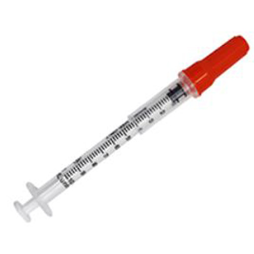 SYRINGES SAFETY INSULIN DISP ST 29GA X .5IN .5CC ONE-CARE (100/BX 10BX/CS) [500-511136]
