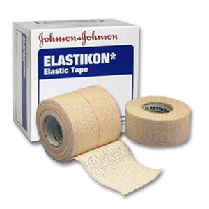 TAPES SURGICAL CLOTH/SILK LF NS 1IN X 2.5YD ELASTIKON (12/BX 12BX/CS) [JJ5172]