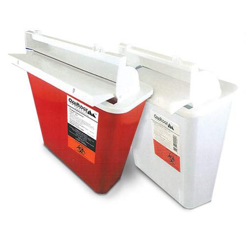 SHARPS CONTAINERS 5 QT MAILBOX COUNTER BALANCED LID TRANSPARENT CLEAR MADE USA (20/CS) [500-8506SA]