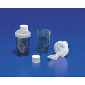 STOOL COLLECTOR W/SAMPLING CAP AND SPOON 3.5IN X 2IN PRECISION (100/CS) [150-2450SA]