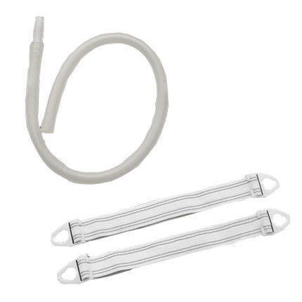 LEG BAGS FABRIC STRAPS ONLY 15IN LOOP AND BUTTON LF HOLLISTER (10PR/BX) [HOL9342]