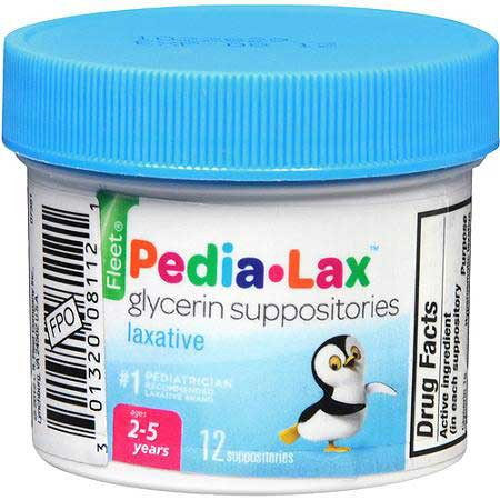 LAXATIVES GLYCERIN SUPPOSITORY F/CHILDREN 1GM TABLETS PEDIA-LAX (12/BTL) [PH453]