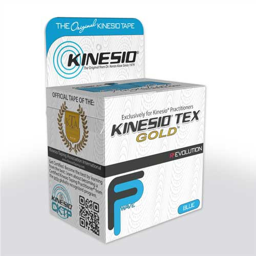 TAPES TEXTURED 2IN X 16.4FT BLUE KINESIO GOLD (6RL/BX) [647-081605104]