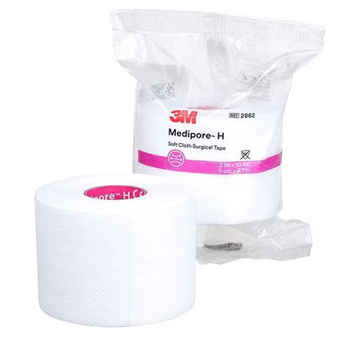 TAPES SURGICAL CLOTH/SILK LF NS 2IN X 10YD MEDIPORE H (12/CS) [3M2862]
