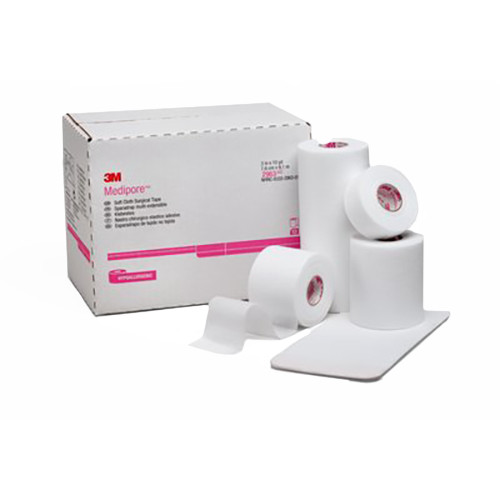TAPES SURGICAL CLOTH/SILK LF NS 6IN X 10YD MEDIPORE H (12RL/CS) [3M2966-EA]
