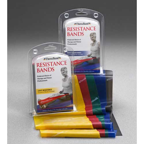 BANDS EXERCISE LATEX LITE BLUE & BLACK 5IN THERABAND (3/PK) [719-20413]