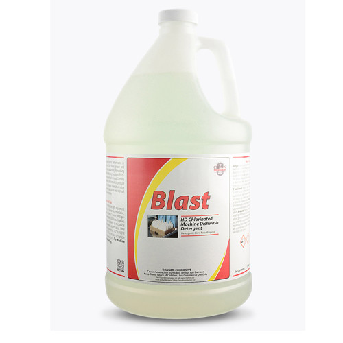 DISHWASHING DETERGENTS MACHINE CHLORINATED F/HIGH TEMP 1 GAL MACHINE BLAST MADE USA (4GAL/CS) [500-ESK03-G4]