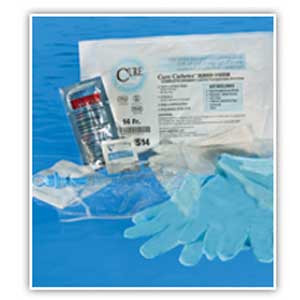 KITS/TRAYS URETHRAL CATHETERS DISP ST INTERMITTENT CLOSED LF 12FR 16IN (100/BX) [500-CBKIT-12]