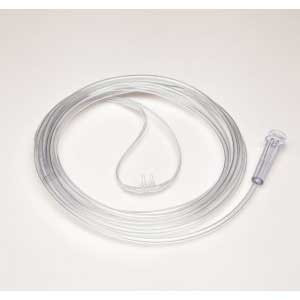 CANNULAS OXYGEN NASAL CURVED TIP PREMATURE CLEAR CRIMP RESIST W/7FT TUBING SUNMED (50/CS) [157-1610-7-50]