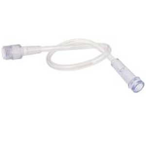 OXYGEN HUMIDIFIER TUBING 12IN CRIMP RESIST W/MALE THREAD GRIP & TRUMPET CONNECTOR CLEAR W/O BPA LF SUNMED (25/CS) [157-9996-1-25]
