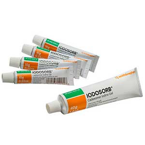 DRESSINGS HYDROGEL LF 0.35OZ / 10GM TUBE 0.9% IODINE ABSORBENT IODOSORB (4TB/PK 12PK/CS) [SN6602124014]