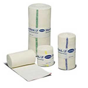 BANDAGES COMPRESSION WRAP ELASTIC W/VELCRO LF NS 4IN X 5YD SHUR-BAND (10/BX 6BX/CS) [222-59540000]
