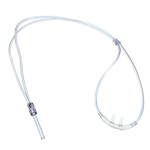 CANNULAS OXYGEN NASAL CURVED SOFT TIP ADULT CLEAR W/O TUBING CRIMP RESIST SOFTECH (50/CS) [122-HUD1821]
