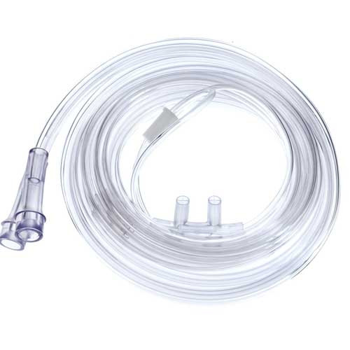 CANNULAS OXYGEN NASAL STANDARD TIP ADULT CLEAR CRIMP RESIST W/ 5FT TUBING CONSERVING DUAL TELEFLEX (25/CS) [122-HUD1850]
