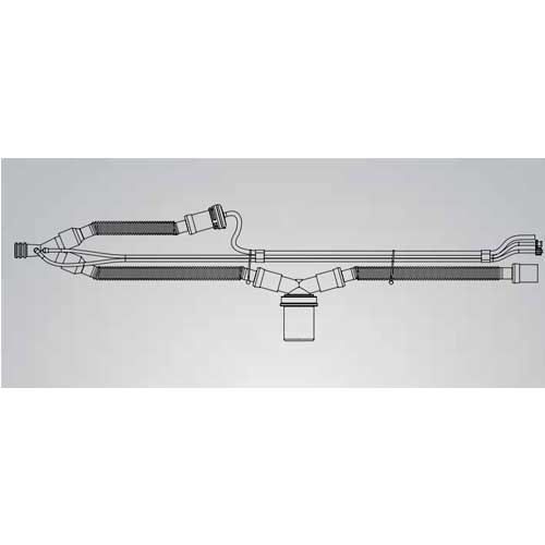 OXYGEN VENTILATOR CIRCUIT ADULT W/O PEEP INSP LIMB W/WATER TRAP 1.8M X 22MM PULMONETIC SYSTEMS (10/CS) [467-29663-001]