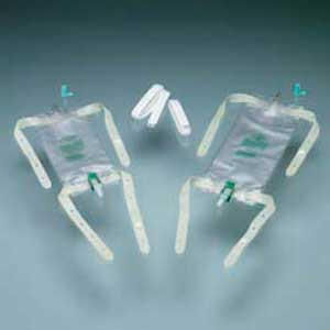 LEG BAGS FABRIC STRAPS ANTI-REFLUX VALVE FLIP-FLO W/18IN TUBING LF 32OZ 946ML BARD (50/CS) [BU150832]