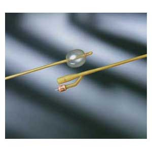 CATHETERS FOLEY 2 WAY DISP ST LATEX 24FR 5CC LUBRICATH BARDEX (12/CS) [BU0165L24]