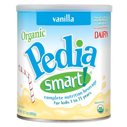NUTRITIONALS PEDIASMART DAIRY F/CHILD ORGANIC 12.7OZ PWD VAN (6/CS) [718-88101N]