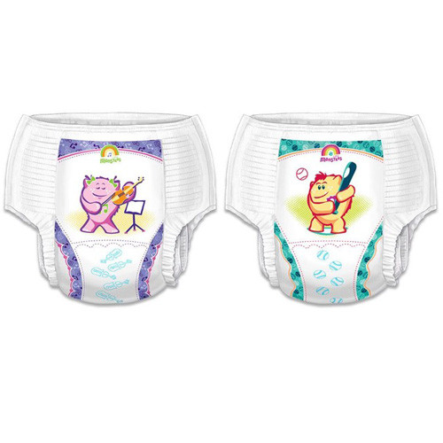 BRIEFS PULL UPS YOUTH TRAINING PANTS F/GIRLS MOD-HVY ABS DISP LF 4T-5T 38+LBS (19/PK 4PK/CS) [150-70065GA-PK]