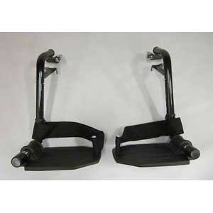 WHEELCHAIR ACCESSORIES FOOTRESTS (F/R) SWINGAWAY 16-20IN WIDE ALUMINUM TRACER (PR) [776-T93HAP]