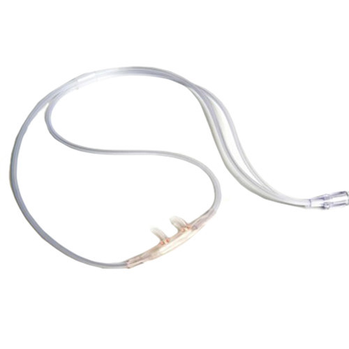 CANNULAS OXYGEN NASAL CURVED SOFT TIP ADULT CLEAR HIGH FLOW CRIMP RESIST W/ 7FT TUBING LF SUNMED (25/CS) [157-16SOFT-HF-7-25]