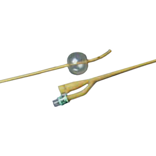 CATHETERS FOLEY 2 WAY DISP ST LATEX 16FR 5CC LUBRICATH BARDEX (12/CS) [BU0168L16]