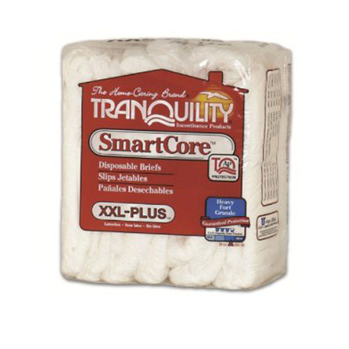BRIEFS DIAPERS ADULT BARIATRIC HVY ABS DISP LF 60-80IN 2XL WHITE SMARTCORE MADE USA (8/PK 4PK/CS) [149-2315]