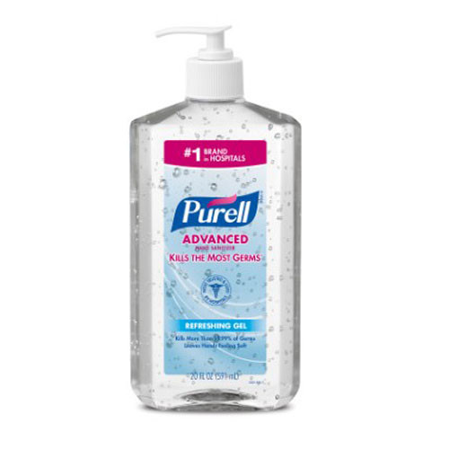 SANITIZERS HAND ETHYL ALCOHOL GEL 70% 20OZ PUMP PURELL ADVANCED (24/CS) [GJ3023-12]