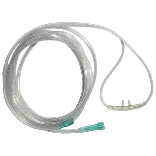CANNULAS OXYGEN NASAL CURVED SOFT TIP PEDIATRIC CLEAR CRIMP RESIST W/ 7FT TUBING COMPLIANCE SOLN (50/CS) [400-C07P]