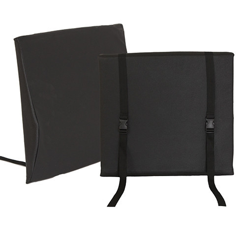 CUSHIONS WHEELCHAIR BACK MEMORY FOAM W/ LUMBAR SUPORT NYLON CVR 16IN X 17IN X 2.5IN (EA) [500-WC1617LS]