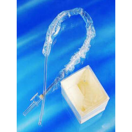 KITS/TRAYS SUCTION TRACH OPEN CATHETERS W/CHIMNEY VALVE DELEE BEVEL TIP GRAD MARKING W/CUP NOGLV DISP ST 08FR NO-TOUCH TRI-FLO (100/CS) [304-T164C]