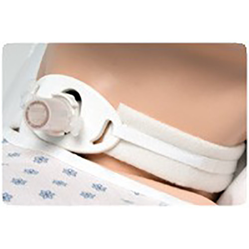 TRACHEOSTOMY TUBE TIES HOLDERS SOFT FOAM COLLAR VELCRO LF 2-PC 1IN FITS UP TO 19IN ADULT MARPAC (10/BX) [779-204D]
