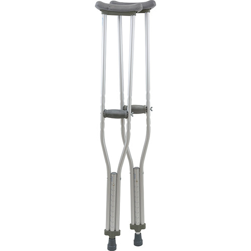 CRUTCHES ALUMINUM ADULT TALL 250LB CAP 53-61IN BROWN BOX ADJ (8PR/CS) [620-ACAT1-PR]