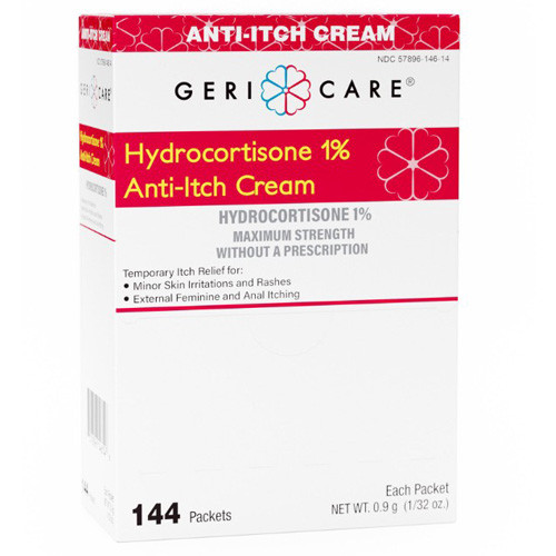 BARRIERS SKIN ANTI-ITCH CREAM HYDROCORTISONE 1% 9GM PKT (144PKT/BX 12BX/CS) [PH132-144]