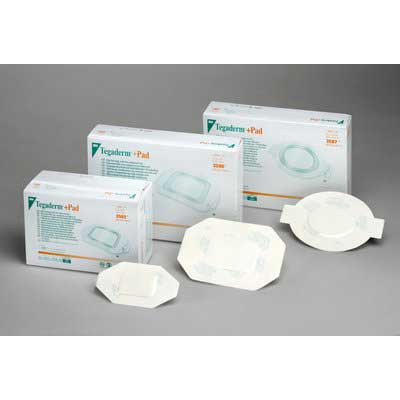 DRESSINGS FILM TRANS PADS NON-ADH LF ST 3.5IN X 4.125IN OVAL TEGADERM (25/BX 4BX/CS) [3M3587]