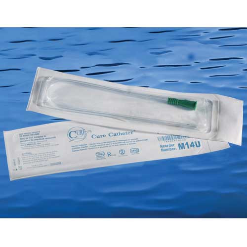CATHETERS URETHRAL DISP ST INTERMITTENT PVC STRAIGHT TIP LF U SHAPED POCKET CATH 16FR 16IN W/O BPA DEHP (30/BX 10BX/CS) [500-UC16M-U]
