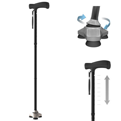 *NO ETA* CANES ALUMINUM FOLDING ADJ 30.5IN-37.5IN 350LB CAP BLUE W/WRIST STRAP & TRAVEL BAG (6/CS) [482-HCANE-BL-C2]