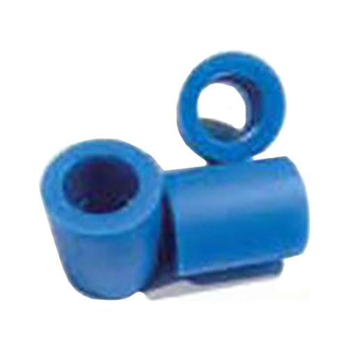 AEROSOL CONNECTOR STR-STYLE 22MM ID X 22MM ID FLEXIBLE SILICONE BLUE (50/CS) [509-2200]