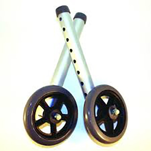 WALKERS ACCESSORIES 5IN FIXED WHEELS W/REAR GLIDES COMPARE TO GUARDIAN (PR) [500-W1A-5WFG]