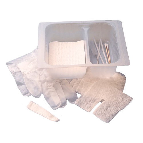 KITS/TRAYS TRACHEOSTOMY CARE 2 COMPARTMENT VINYL 2GLV DISP LF ST AIRLIFE (30/CS) [304-3T4691A]