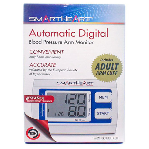 BLOOD PRESSURE UNITS ANEROID SPHYGMOMANOMETERS DIGITAL AUTO INFL ARM W/WIDE RANGE CUFF ADULT (12/CS) [500-BPD03]