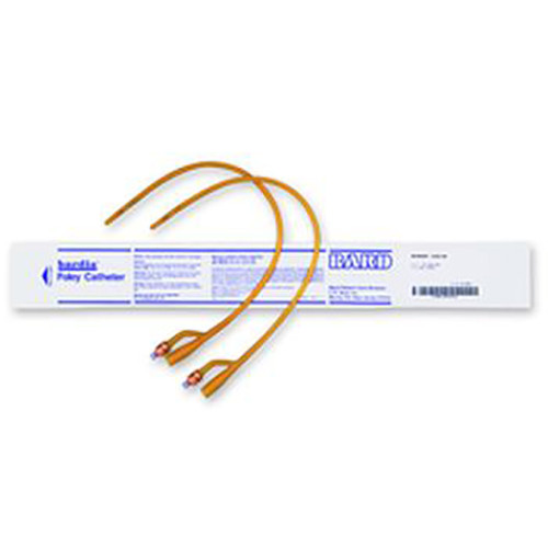 CATHETERS FOLEY 2 WAY DISP ST SILICONE COATED LATEX 12FR 5CC BARDIA (12/BX) [BU123512A]