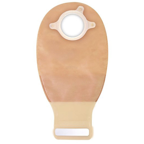 OSTOMY PCH 2PC DRAIN PRE-SIZED 4IN W/INVISICLOSE TRANS NATURA + (10/BX 16BX/CS) [CVT4164-72]