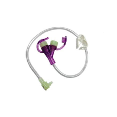 ENTERAL G-TUBE EXT SET Y-PORT RT ANGLE CONNECTOR 12IN PURPLE ENFIT AMT MINI ONE (10/BX) [412-8-1255-ISOSAF]