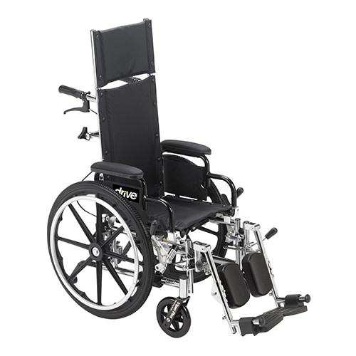 WHEELCHAIR 14IN RECLINING PEDIATRIC DET DESK ARMS ELR 250LB CAP (EA) [482-PL414RBDDA]