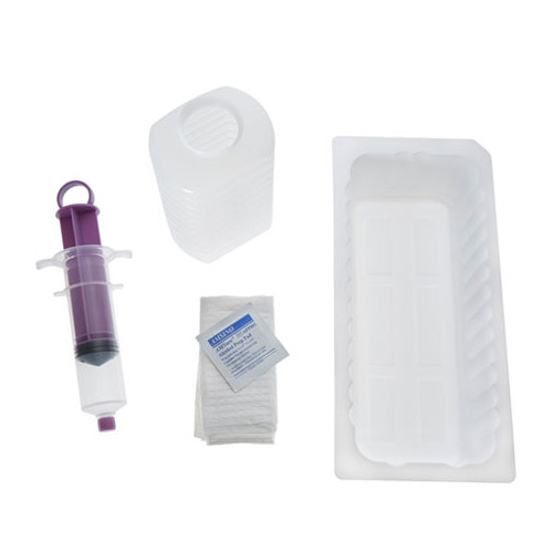 KITS/TRAYS ENTERAL/IRRIGATION ENFIT DISP ST W/60CC PISTON SYRINGE & 1000CC TRAY LF COMPLIANCE SOLN (20/CS) [600-PKITE]