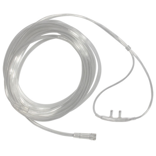 CANNULAS OXYGEN NASAL CURVED SOFT TIP ADULT CLEAR CRIMP RESIST W/15FT TUBING W/O DEHP LF COMPLIANCE SOLN (50/CS) [400-C15N]