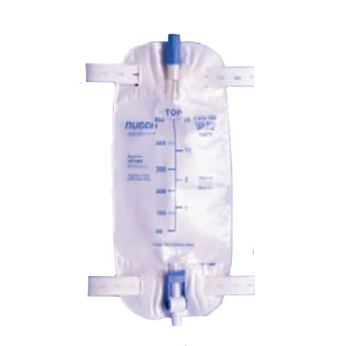 LEG BAGS FABRIC STRAPS ANTI-REFLUX VALVE DRAIN VALVE W/18IN TUBING LF 19OZ 500ML RUSCH (24/BX) [088-453919]